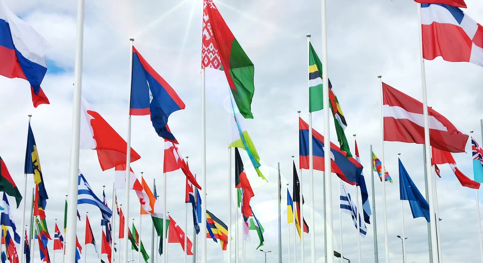 Flags representing language options for Accounts payable automation software